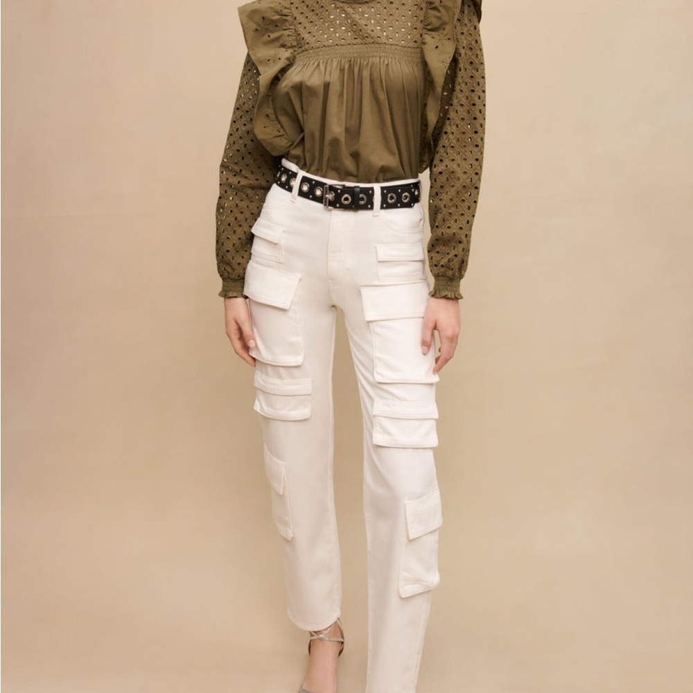 Maje Off-White Casual Pants size 42